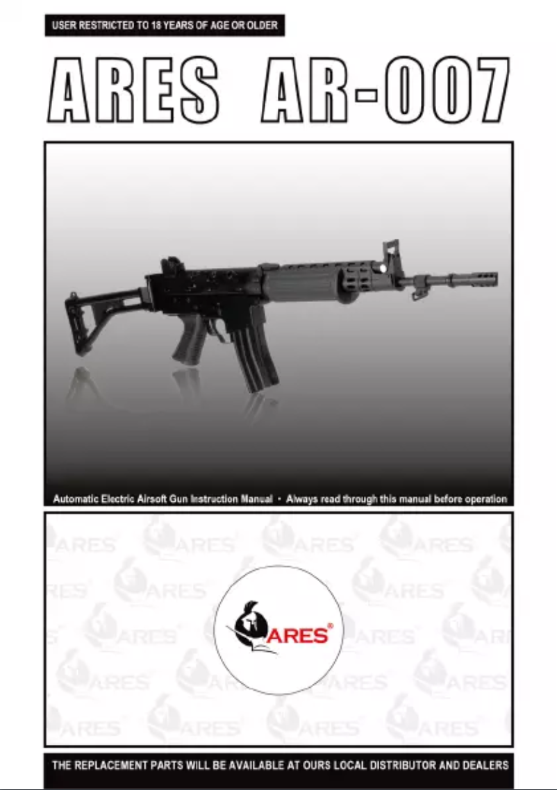 Image de la première page du manuel de l'appareil AR-007