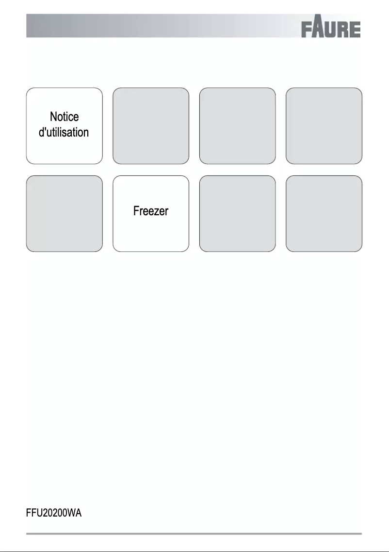 Página 1 del manual Manual de usuario Faure FFU20200WA