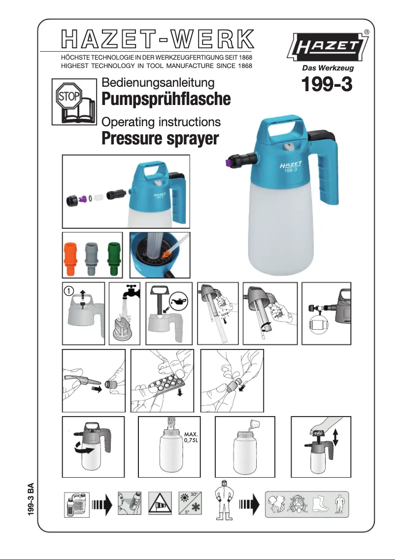Page 1 de la notice Manuel utilisateur Hazet 199-3