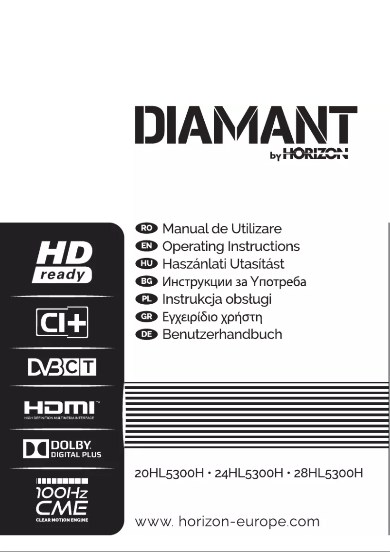 Image de la première page du manuel de l'appareil Diamant 28HL5300H