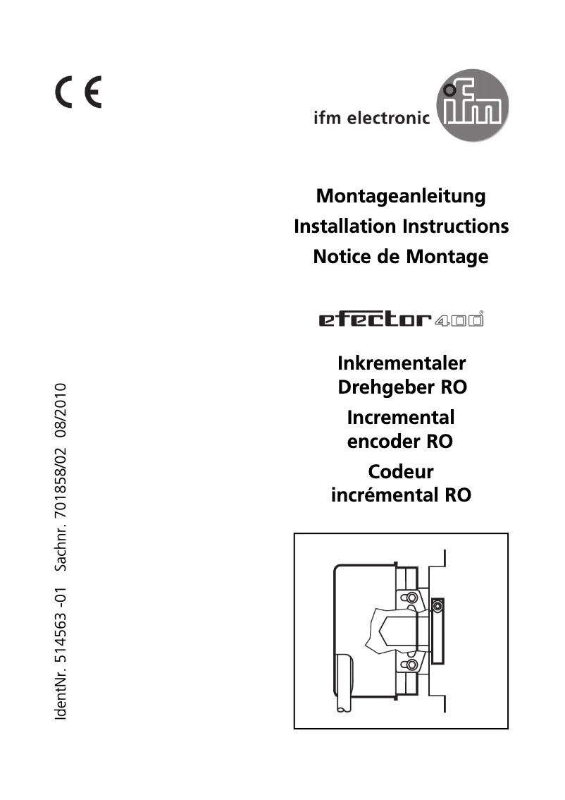 Page n°1 - Manuel utilisateur IFM RO1319