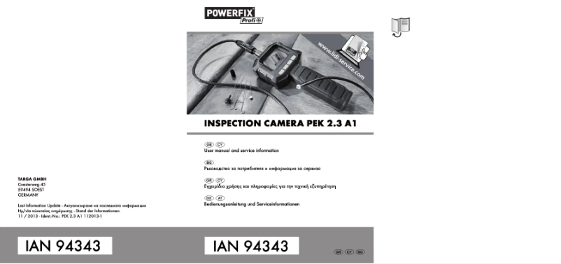 Page n°1 - Manuel utilisateur SilverCrest PEK 2.3 A1
