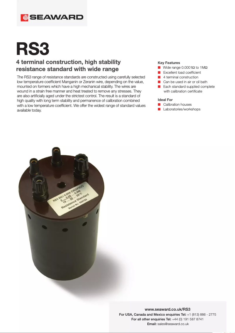 Image de la première page du manuel de l'appareil RS3