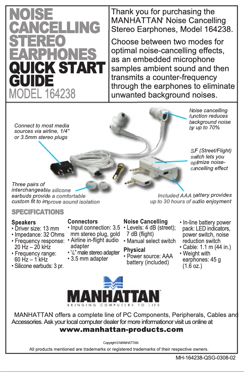 Image de la première page du manuel de l'appareil 164238