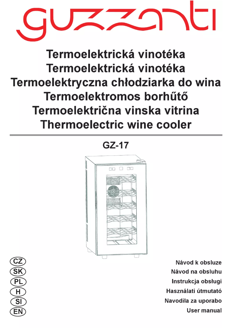 Imagen de la primera página del manual del dispositivo GZ-17