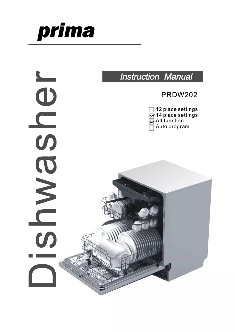 Page n°1 - Manuel utilisateur Prima PRDW202