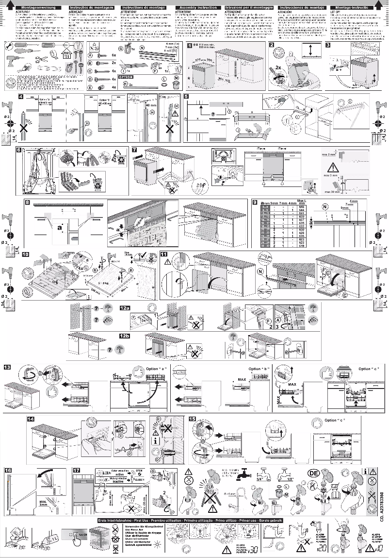 Image de la première page du manuel de l'appareil GA60LISW