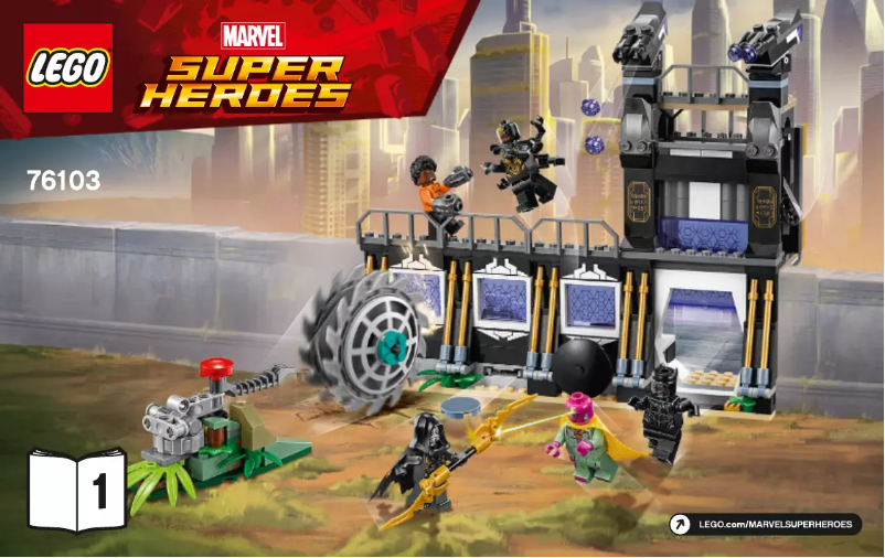 Page 1 de la notice Manuel utilisateur Lego Marvel Super Heroes 76103