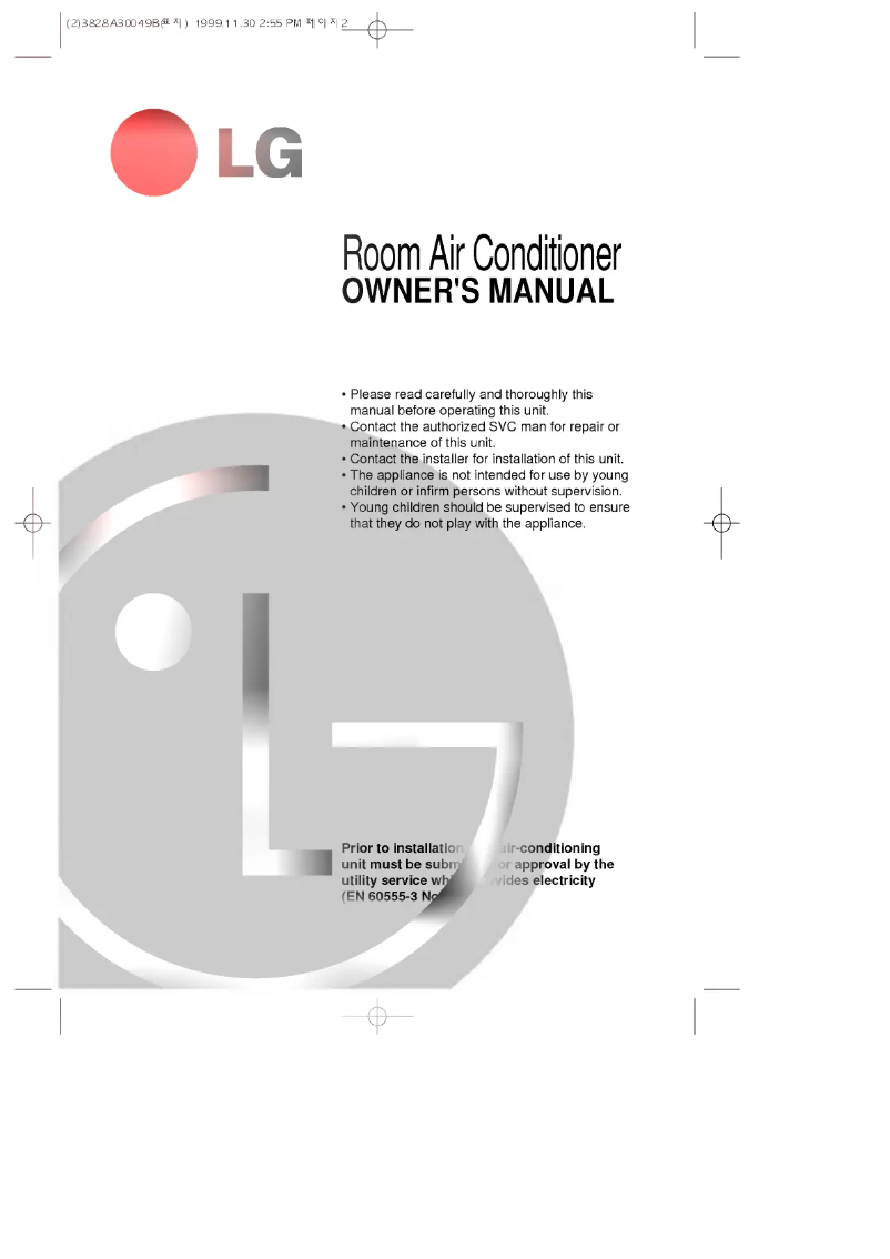 Page 1 de la notice Manuel utilisateur LG LS-K2662CL