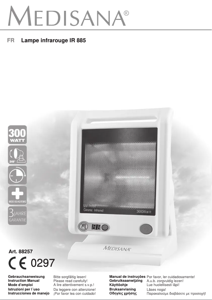 Página 1 del manual Manual de usuario Medisana IR 885