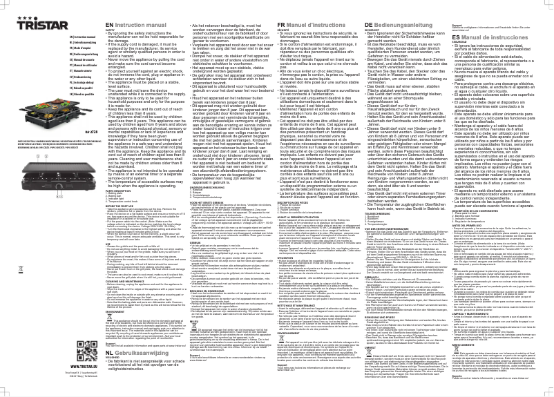 Page n°1 - Manuel utilisateur TriStar RA-2728