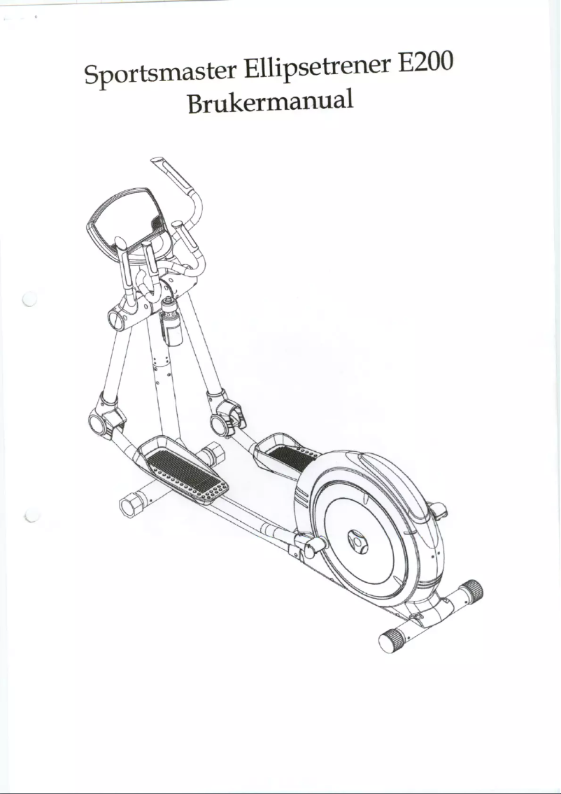 Page n°1 - Manuel utilisateur Sportsmaster E200