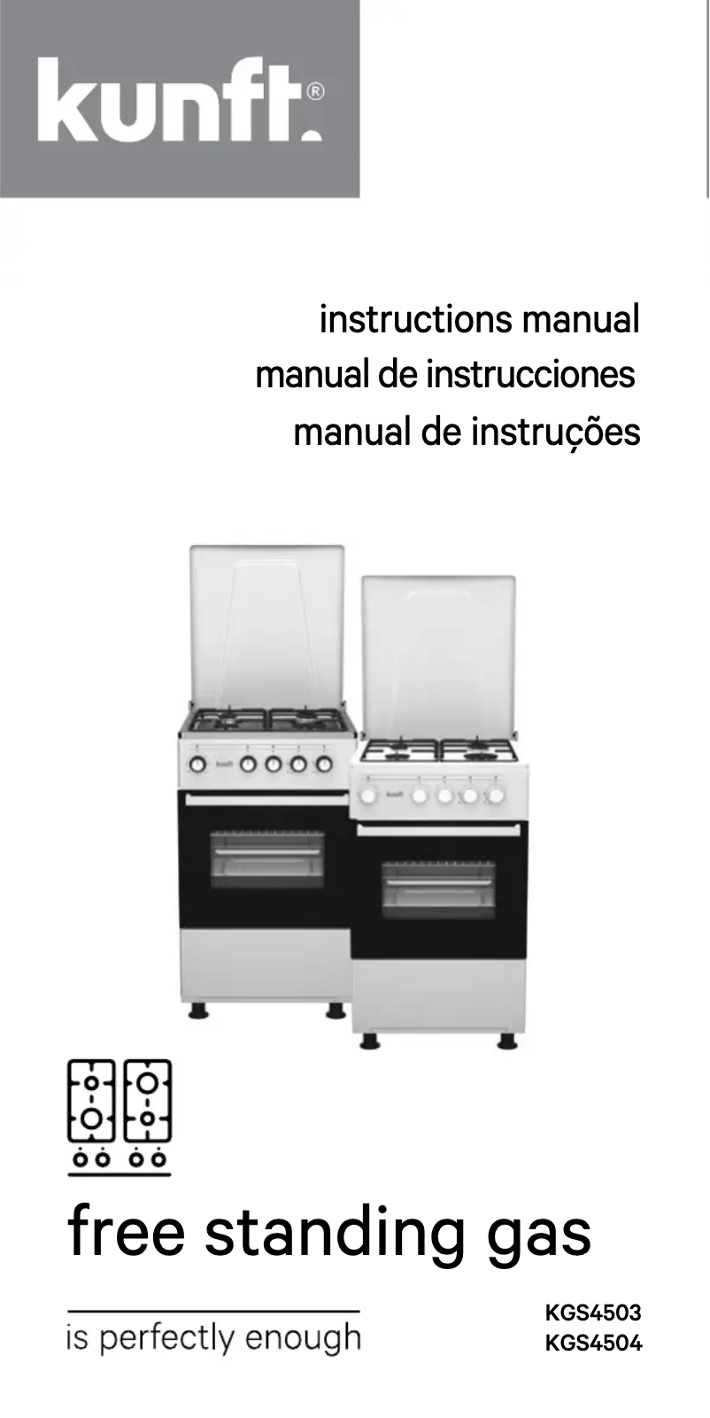 Image de la première page du manuel de l'appareil KGS4503