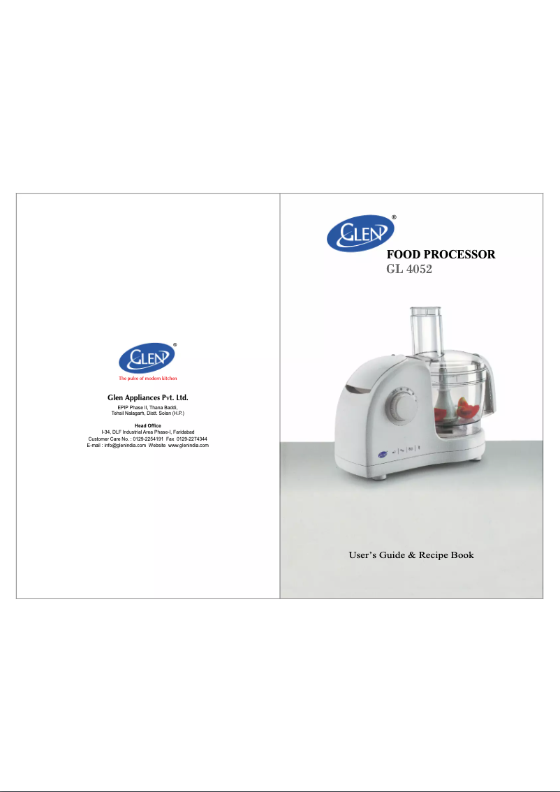 Image de la première page du manuel de l'appareil GL 4052