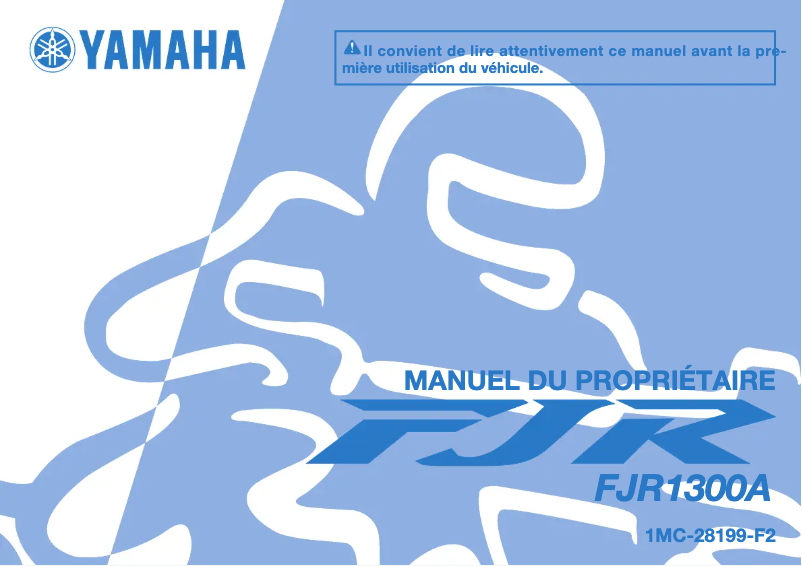 Page n°1 - Manuel utilisateur Yamaha FJR1300A (2015)