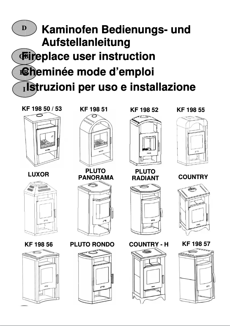 Imagen de la primera página del manual del dispositivo KF 198 52
