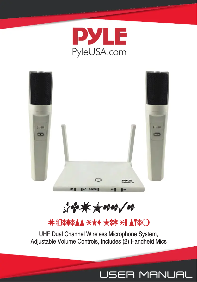 Page n°1 - Manuel utilisateur Pyle PDWM2232