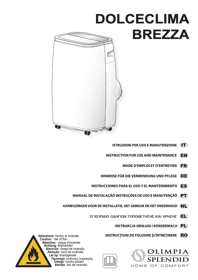 Image de la première page du manuel de l'appareil Dolceclima Brezza 9 EQ WiFi