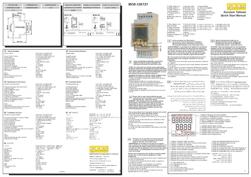 Page n°1 - Guide d'installation ENTES MCB-120