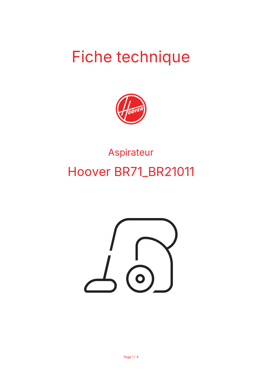 Image de la première page du manuel de l'appareil BR71_BR21011
