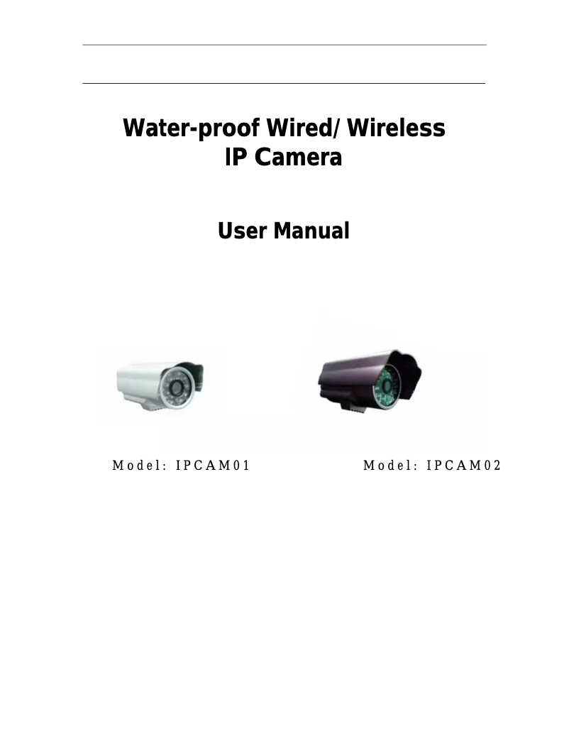 Page n°1 - Manuel utilisateur Wanscam Foscam FI 8904W