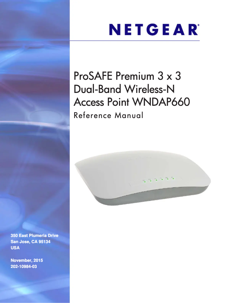 Page n°1 - Manuel utilisateur Netgear ProSafe WNDAP660