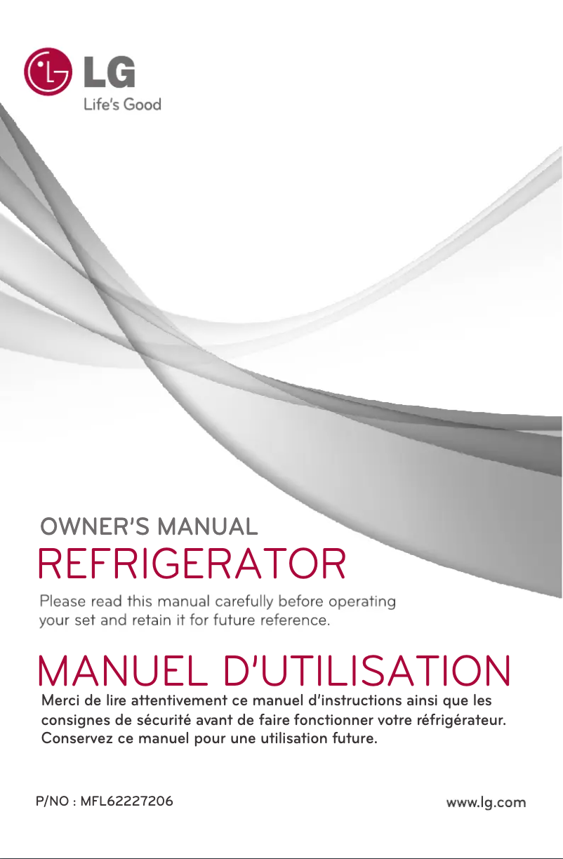 Page n°1 - Manuel utilisateur LG GR-E306RLVC