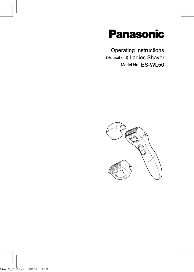 Page n°1 - Manuel utilisateur Panasonic ES-WL50