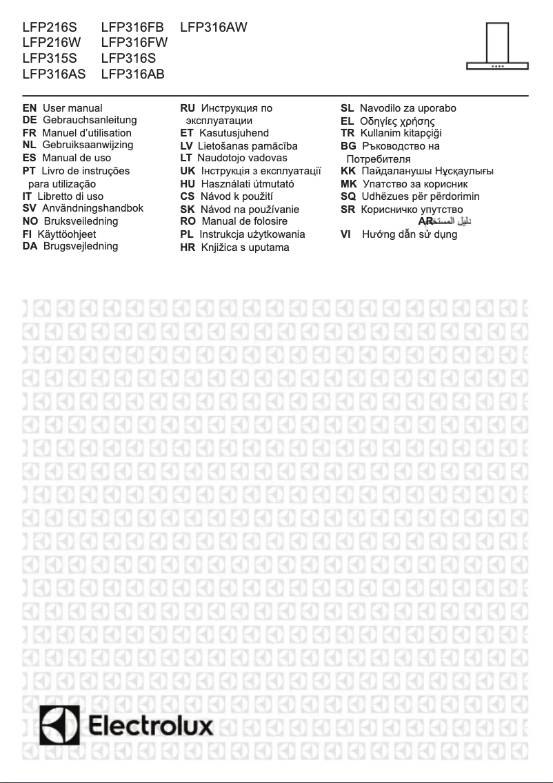 Page 1 de la notice Manuel utilisateur Electrolux LFP216S