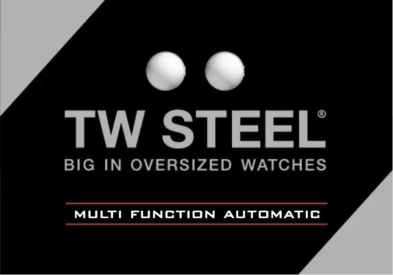 Page 1 de la notice Manuel utilisateur TW Steel CE5003 CEO Diver