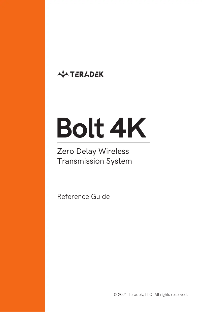 Página 1 del manual Manual de usuario Teradek Bolt 4K TX Module