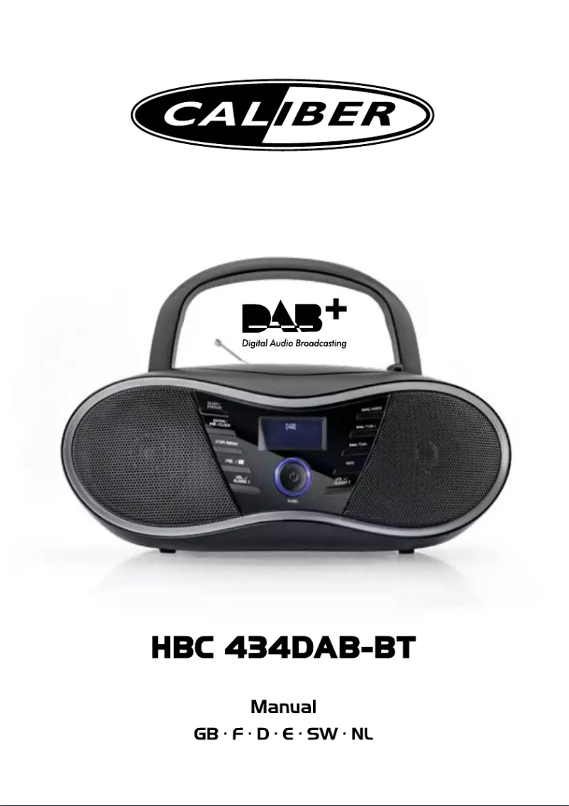 Page n°1 - Manuel utilisateur Caliber HBC434DAB-BT