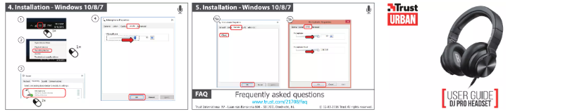 Page 1 de la notice Manuel utilisateur Trust DJ-500PRO