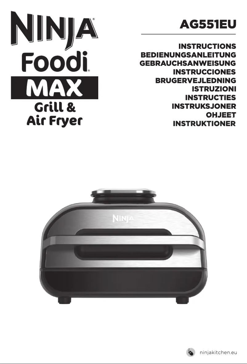 Página 1 del manual Manual de usuario Ninja Foodi Smart XL Grill AG551