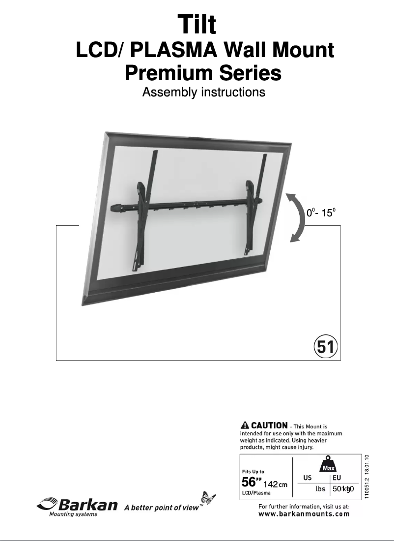 Page n°1 - Manuel utilisateur Barkan 51B
