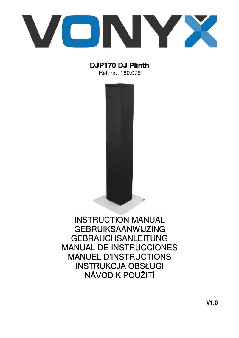 Página 1 del manual Manual de usuario Vonyx DJP170