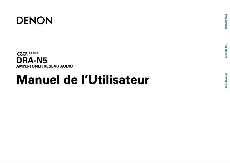 Page 1 de la notice Manuel utilisateur Denon CEOL Piccolo