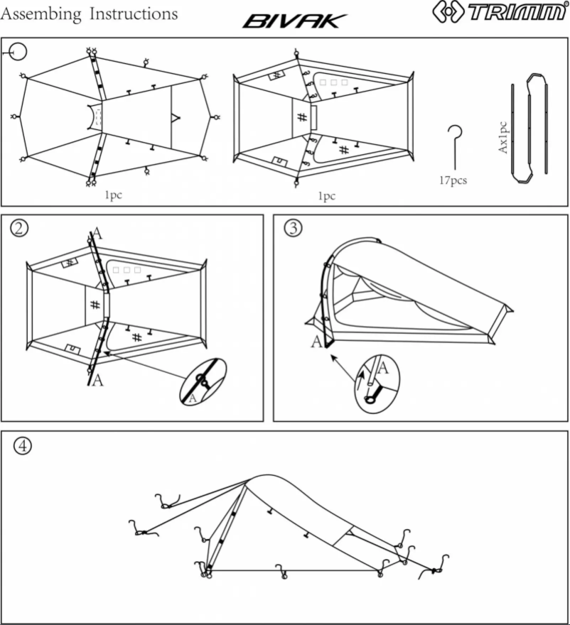 Imagen de la primera página del manual del dispositivo Bivak