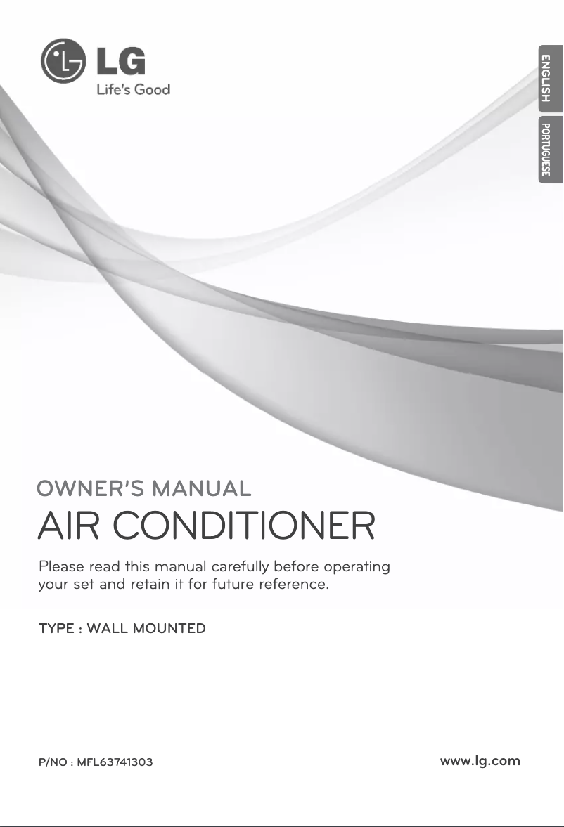 Page 1 de la notice Manuel utilisateur LG ASUW182C2U0