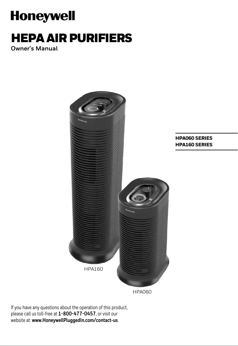 Image de la première page du manuel de l'appareil HPA160