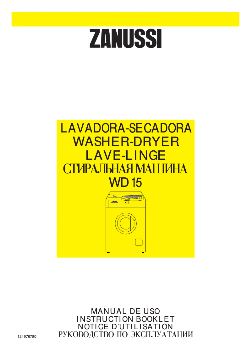 Image de la première page du manuel de l'appareil WD15