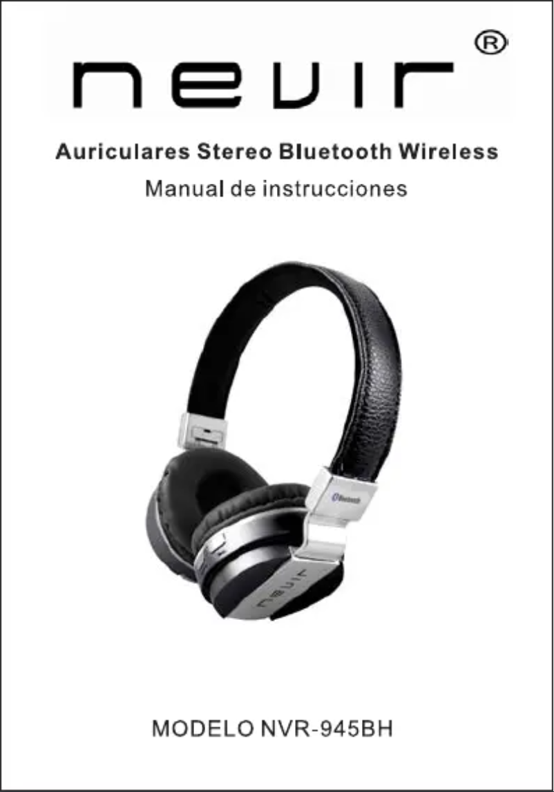 Page n°1 - Manuel utilisateur Nevir NVR-945BH