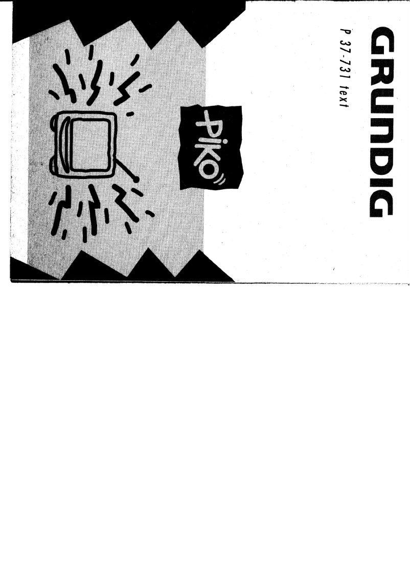 Image de la première page du manuel de l'appareil P37-731 TEXT