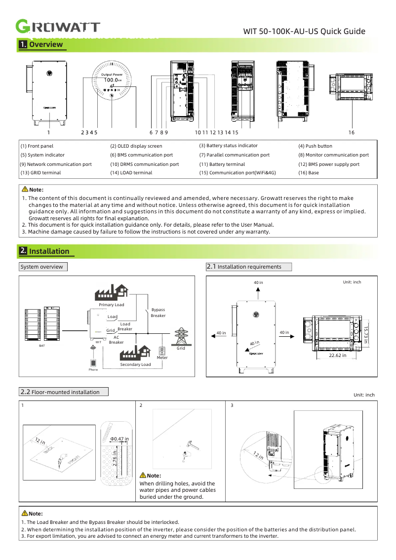 Image de la première page du manuel de l'appareil WIT 50-100K-AU-US