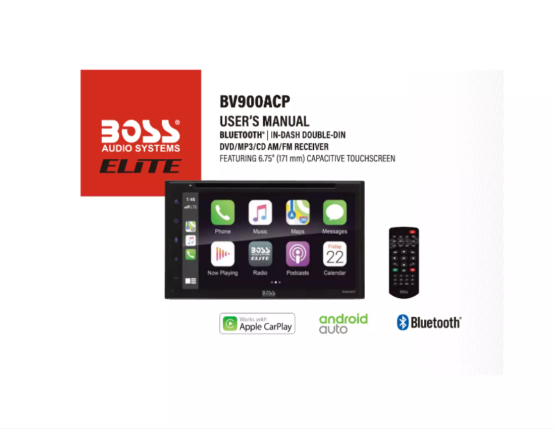 Page 1 de la notice Manuel utilisateur Boss BV900ACP