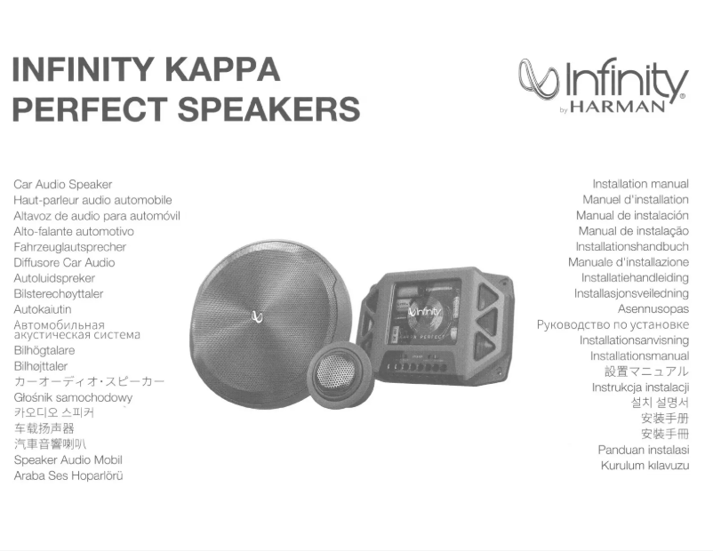 Page n°1 - Manuel utilisateur Infinity Kappa Perfect 900