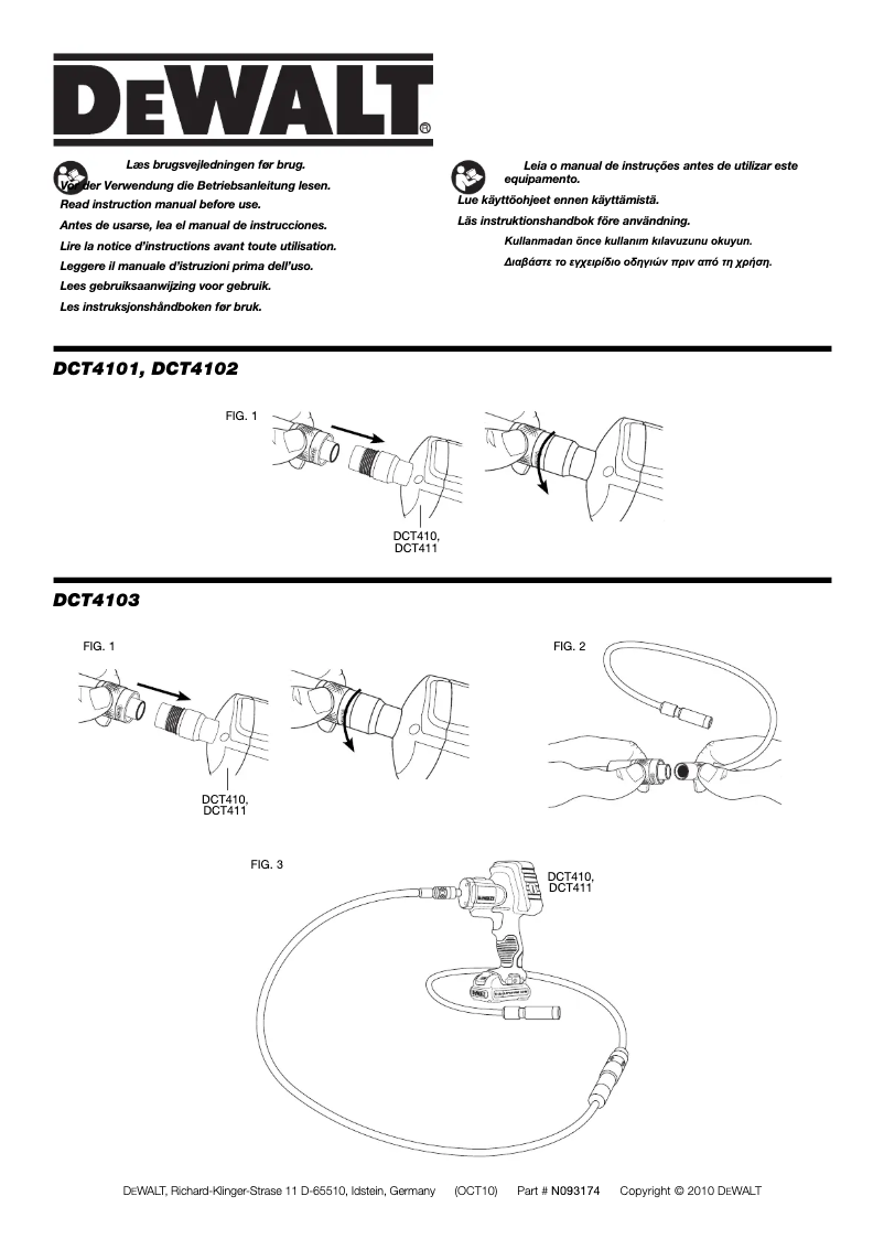 Imagen de la primera página del manual del dispositivo DCT4102