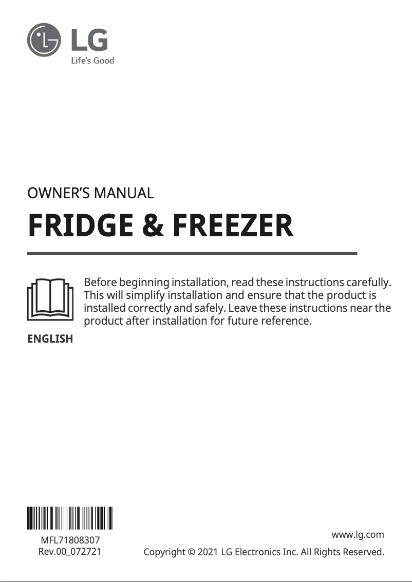 Image de la première page du manuel de l'appareil GTL569PSAM