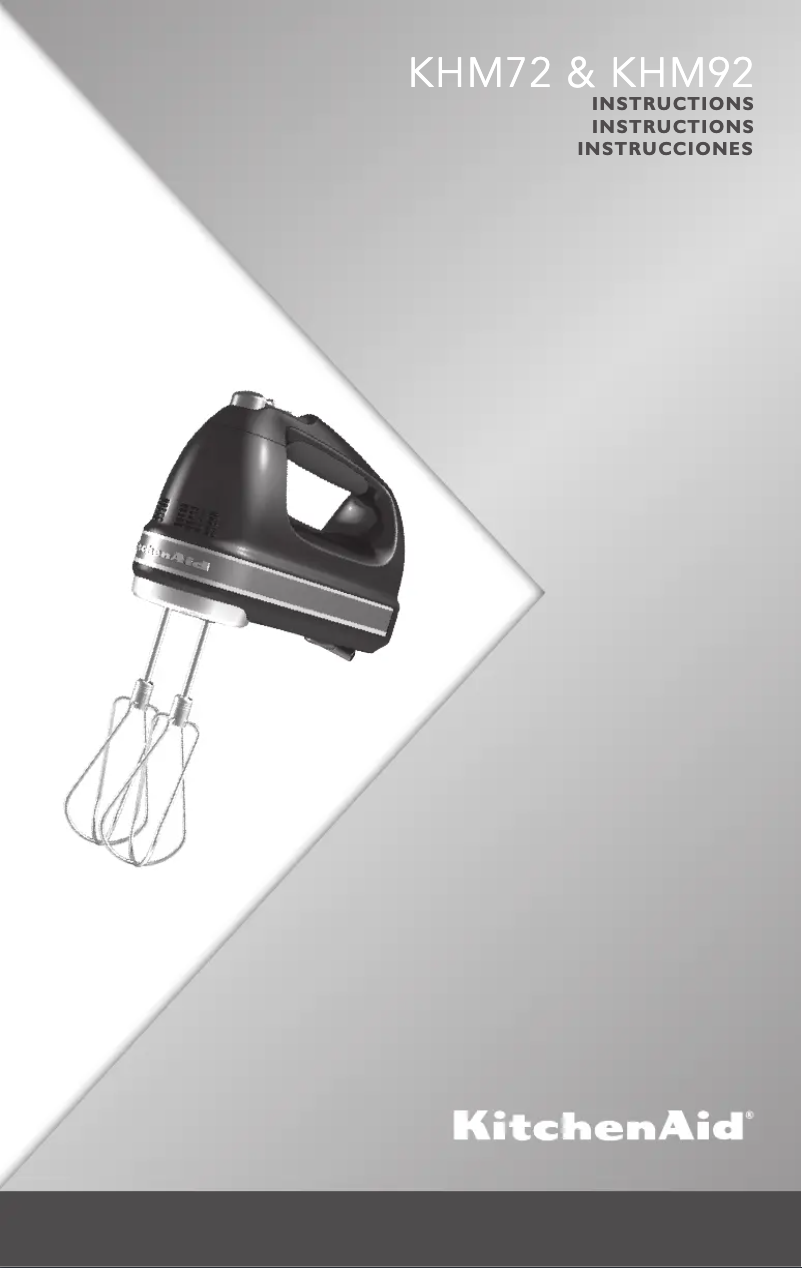 Page 1 de la notice Manuel utilisateur KitchenAid 7-Speed Hand Mixer