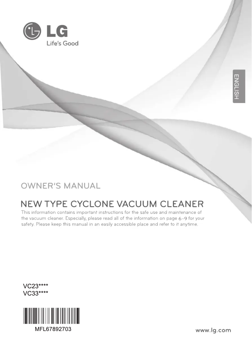 Image de la première page du manuel de l'appareil VC2318NNT